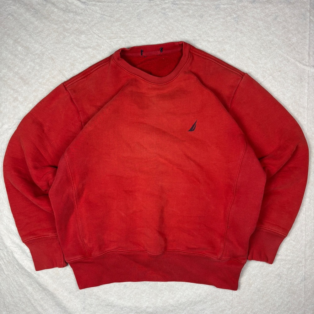 Red Nautica Crewneck Sweatshirt
